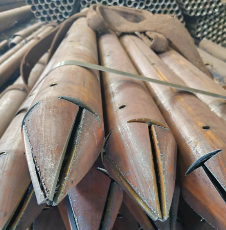 铜陵出尖打孔加工无缝注浆钢花管注浆管厂家